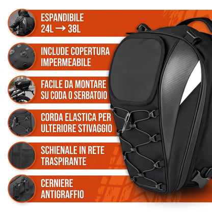 RidePack™ - La Borsa Moto 3 in 1 per Ogni Avventura