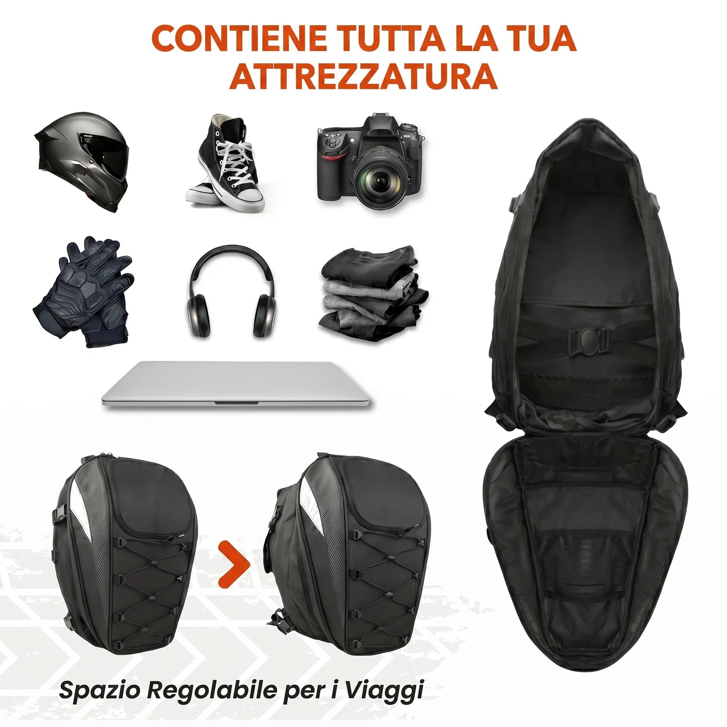 RidePack™ - La Borsa Moto 3 in 1 per Ogni Avventura